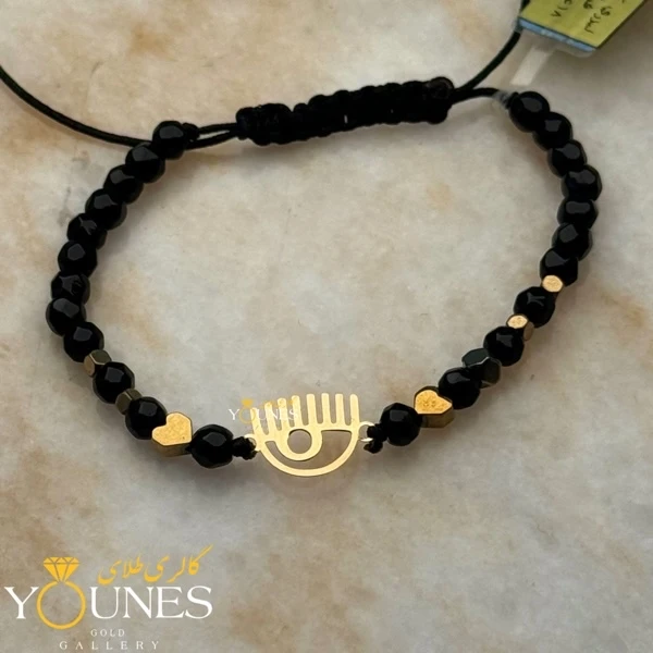 دستبند کیارا فراگنی (چشمی) طلا لیزری